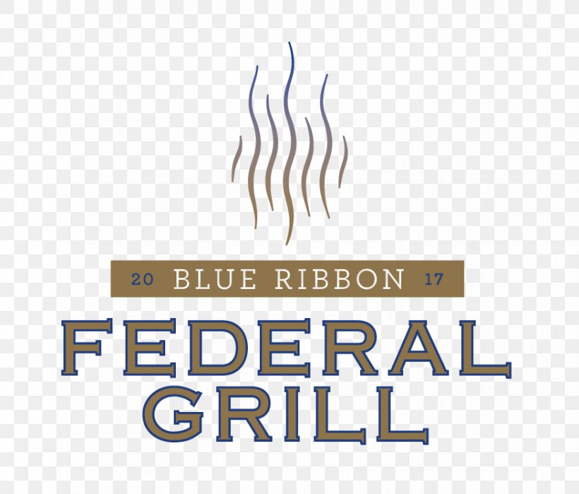 Logo Blue Ribbon Restaurants Blue Ribbon Federal Grill Barbecue, PNG, 876x747px, Logo, Area, Bar, Barbecue, Barbecue Restaurant Download Free