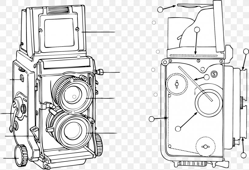 Vector Painted Camera Analysis Diagram, PNG, 1726x1183px, Camera, Artwork, Auto Part, Black And White, Door Handle Download Free