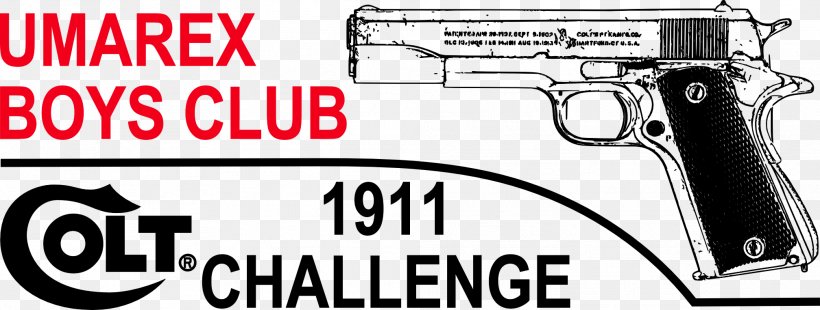 Firearm M1911 Pistol Colt's Manufacturing Company Logo, PNG, 2016x764px, 45 Colt, Firearm, Air Gun, Airsoft Gun, Airsoft Guns Download Free