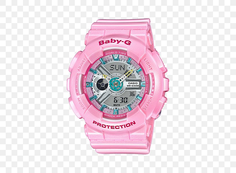 G-Shock Shock-resistant Watch Casio Pink, PNG, 500x600px, Watercolor, Cartoon, Flower, Frame, Heart Download Free