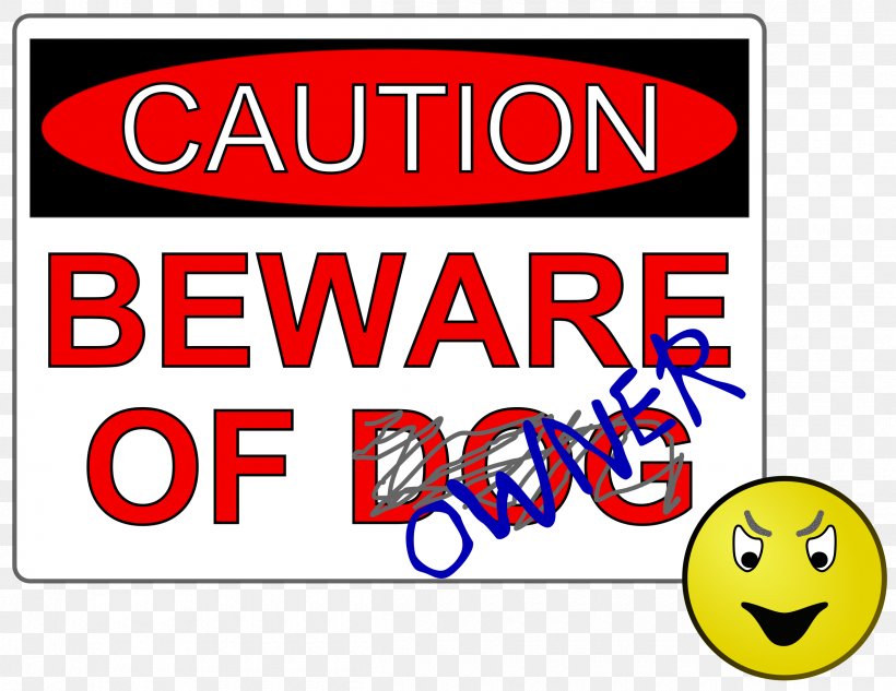 Bull Terrier Beware Of The Dog Dobermann German Shepherd Warning Sign, PNG, 2400x1855px, Bull Terrier, Animal, Area, Banner, Beware Of The Dog Download Free