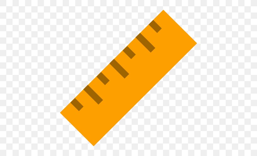 Ruler Clip Art, PNG, 500x500px, Ruler, Brand, Icon Design, Orange, Rectangle Download Free