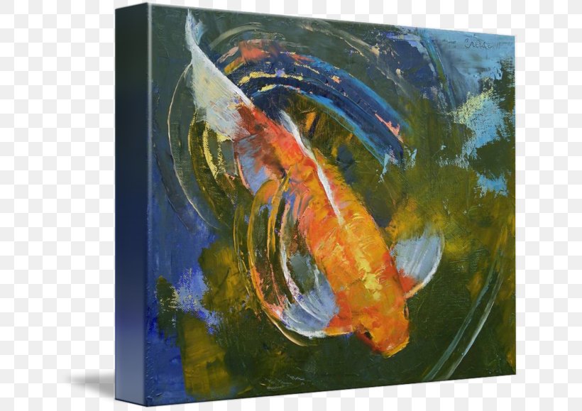 Koi Watercolor Painting Oil Painting, PNG, 650x579px, Koi, Art, Canvas, Drawing, Feeder Fish Download Free