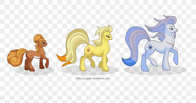 Pony Ninetales Vulpix Evolution Pokémon, PNG, 6125x3224px, Pony, Animal Figure, Arcanine, Cartoon, Chart Download Free