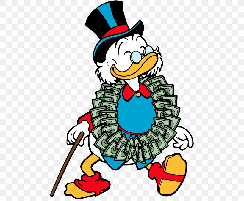 Scrooge McDuck Donald Duck Ebenezer Scrooge Magica De Spell Clip Art, PNG, 487x677px, Scrooge Mcduck, Art, Artwork, Beagle Boys, Beak Download Free