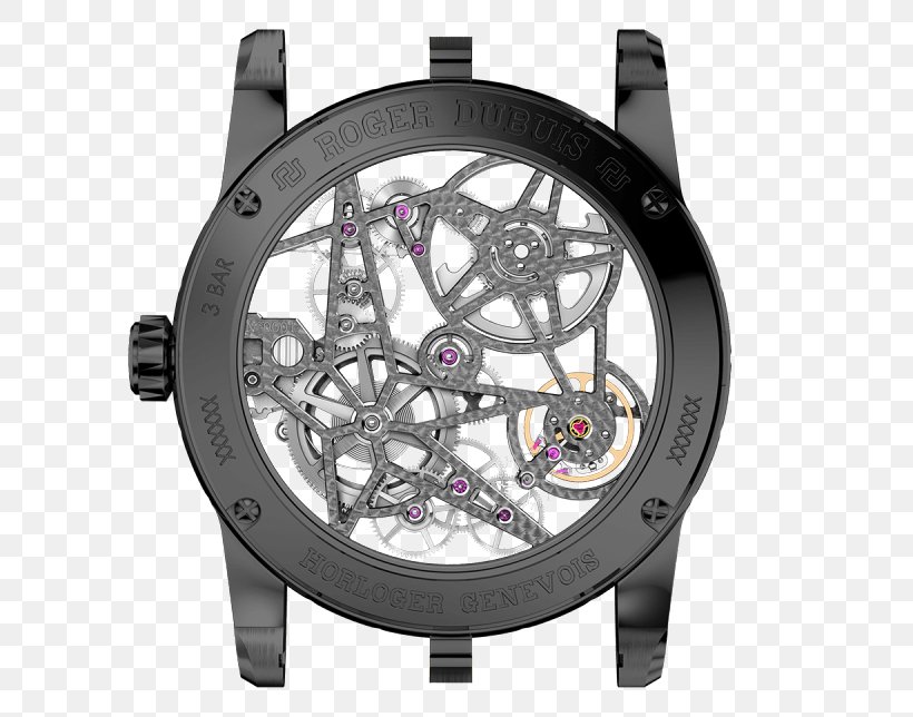 Skeleton Watch Roger Dubuis Clock Automatic Watch, PNG, 672x644px, Watch, Automatic Watch, Clock, Hublot, Metal Download Free