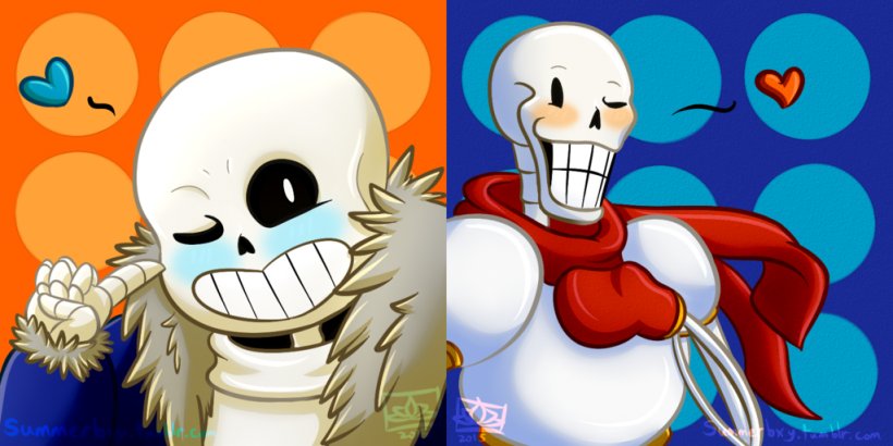 Undertale Papyrus YouTube Flowey Toriel, PNG, 1024x512px, Watercolor, Cartoon, Flower, Frame, Heart Download Free