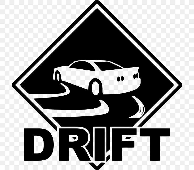 Drifting Sticker Decal Car Logo, PNG, 720x720px, Drifting, Area, Artwork, Auto Racing, Black Download Free