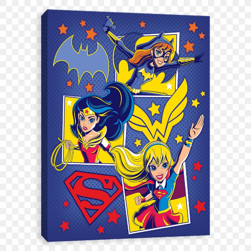 Wonder Woman Batgirl Supergirl Canvas DC Comics, PNG, 1280x1280px, Wonder Woman, Area, Art, Batgirl, Canvas Download Free