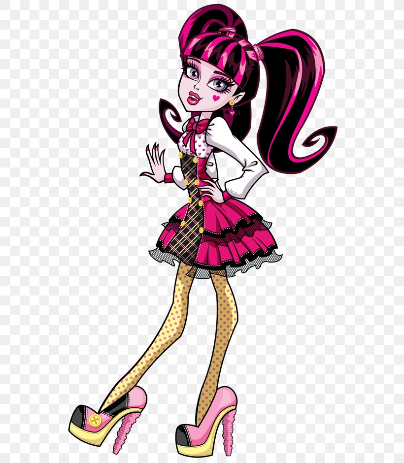 Dracula Monster High Schools Out Clip Art, PNG, 550x940px, Watercolor, Cartoon, Flower, Frame, Heart Download Free