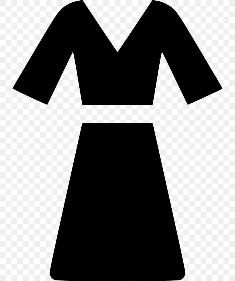 Dress Triangle Shoulder Sleeve, PNG, 734x980px, Dress, Black, Black And White, Black M, Clothing Download Free