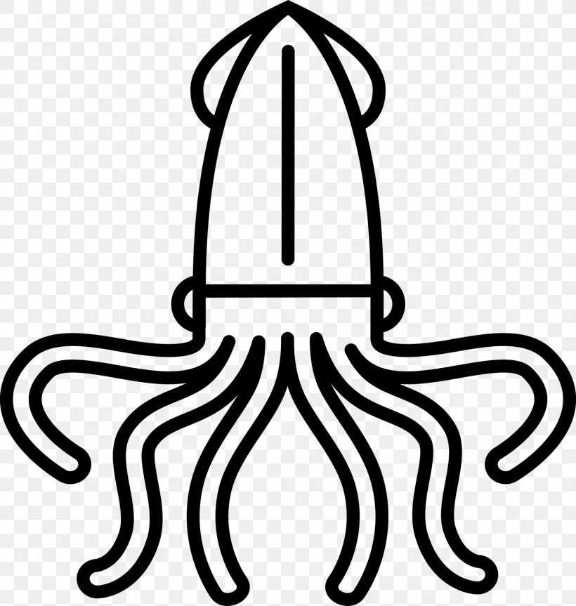Squid Clip Art, PNG, 1560x1642px, Squid, Artwork, Black, Black And White, Food Download Free