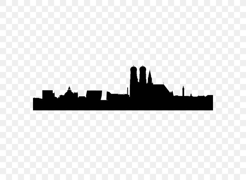 Cities: Skylines Silhouette Wall Decal Cityscape, PNG, 600x600px, Skyline, Black, Black And White, Brand, Cities Skylines Download Free