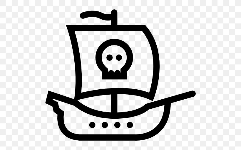 Piracy Ship, PNG, 512x512px, Piracy, Banditry, Black And White, Crime, Pirate Party Download Free