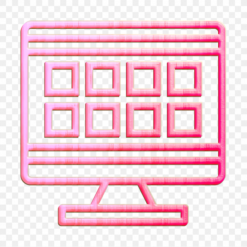 Grid Icon Art And Design Icon Cartoonist Icon, PNG, 1160x1162px, Grid Icon, Art And Design Icon, Cartoonist Icon, Line, Pink Download Free