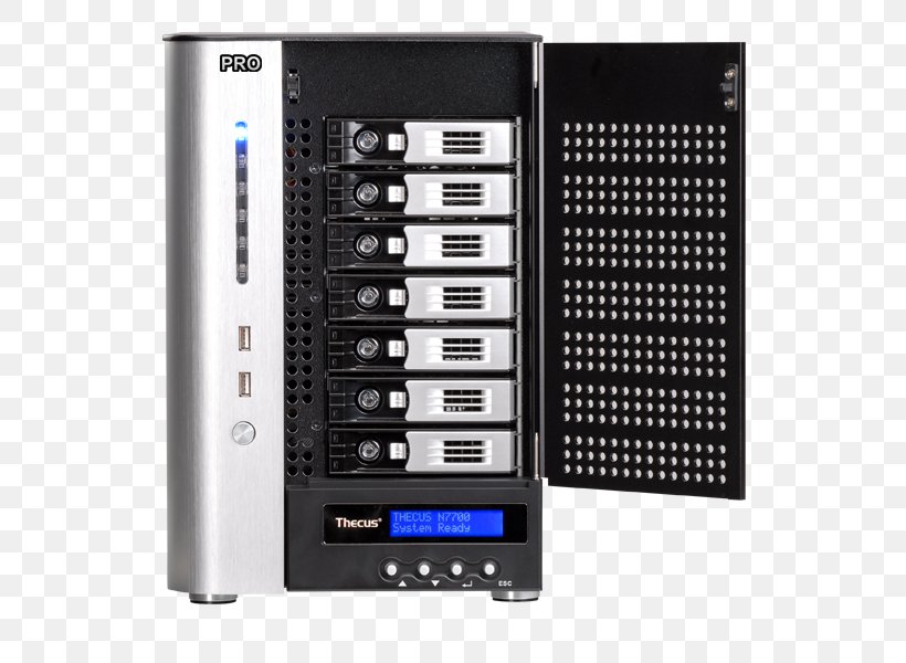 Laptop Thecus Network Storage Systems Direct-attached Storage Computer Servers, PNG, 600x600px, 10 Gigabit Ethernet, Laptop, Audio Equipment, Audio Receiver, Computer Case Download Free