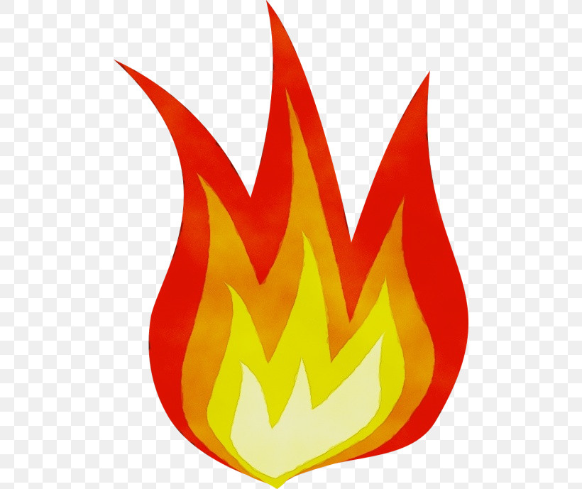 Red Flame Fire Symbol, PNG, 500x689px, Watercolor, Fire, Flame, Paint, Red Download Free