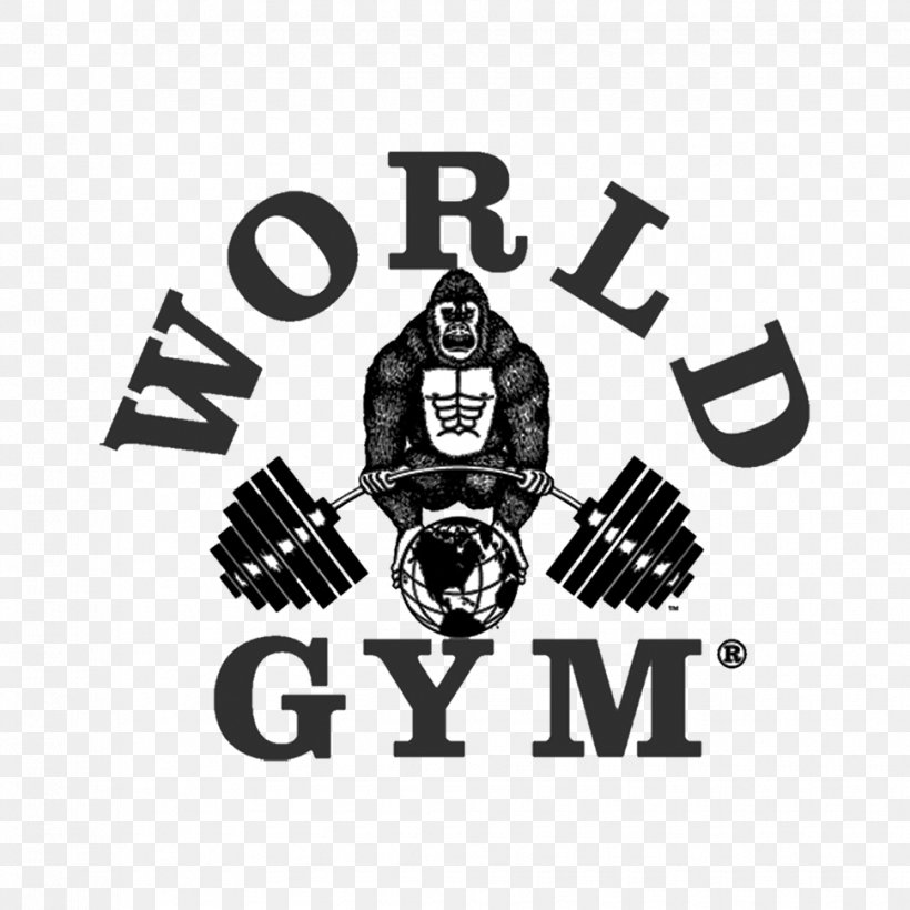 World Gym T-shirt Fitness Centre Gold's Gym Physical Fitness, PNG, 970x970px, World Gym, Black, Black And White, Bodybuilding, Brand Download Free