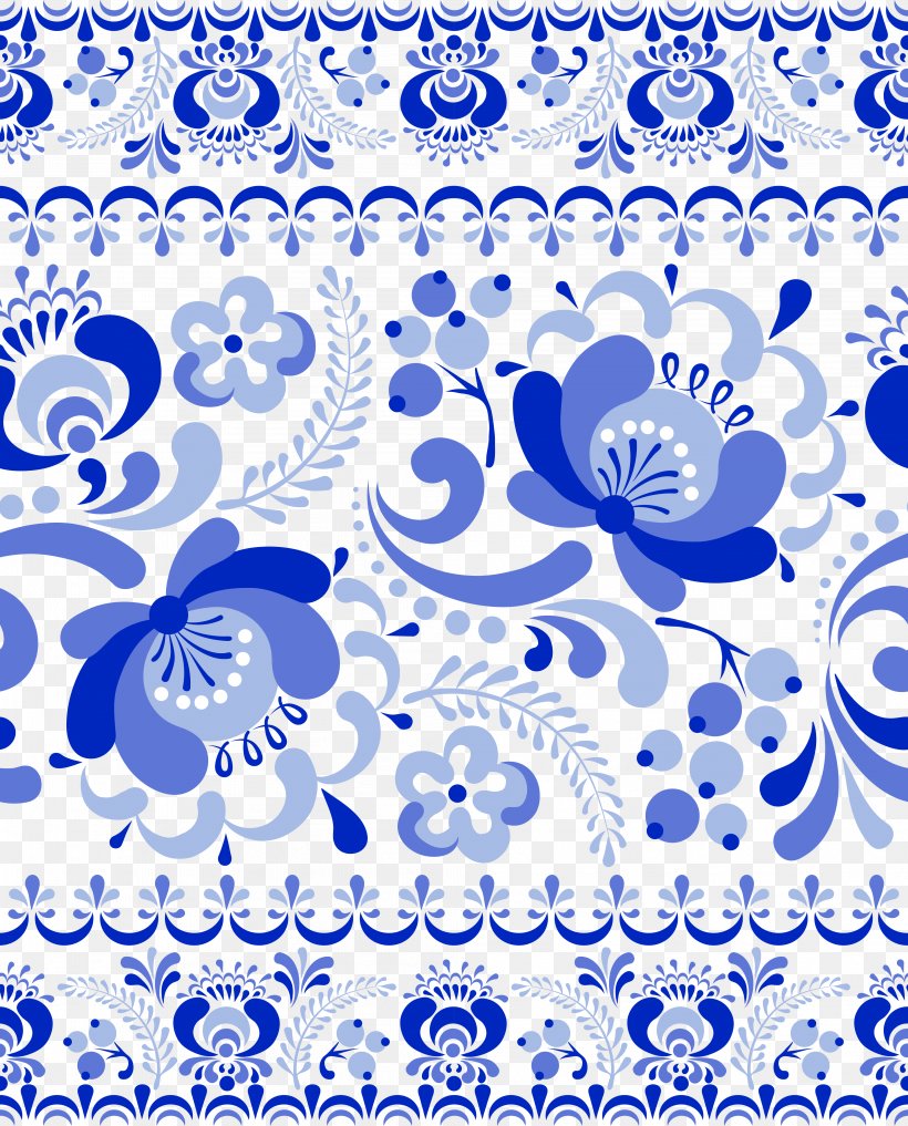 Blue And White Pottery Gzhel China Pattern, PNG, 4029x4999px, Blue And White Pottery, Area, Black And White, Blue, Ceramic Download Free