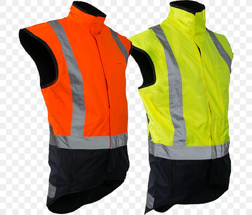 Gilets Hoodie High-visibility Clothing Sleeve Polar Fleece, PNG, 700x700px, Gilets, Clothing, Fleece Jacket, High Visibility Clothing, Highvisibility Clothing Download Free