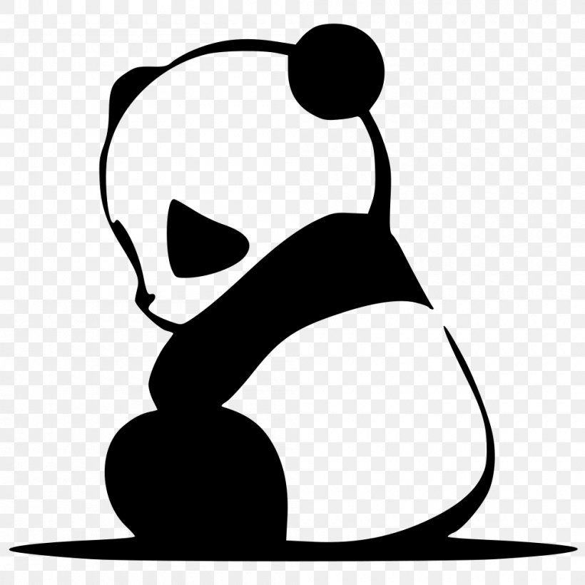 Giant Panda Sticker Decal Bear Image, PNG, 1000x1000px, Giant Panda, Adhesive, Art, Bear, Blackandwhite Download Free
