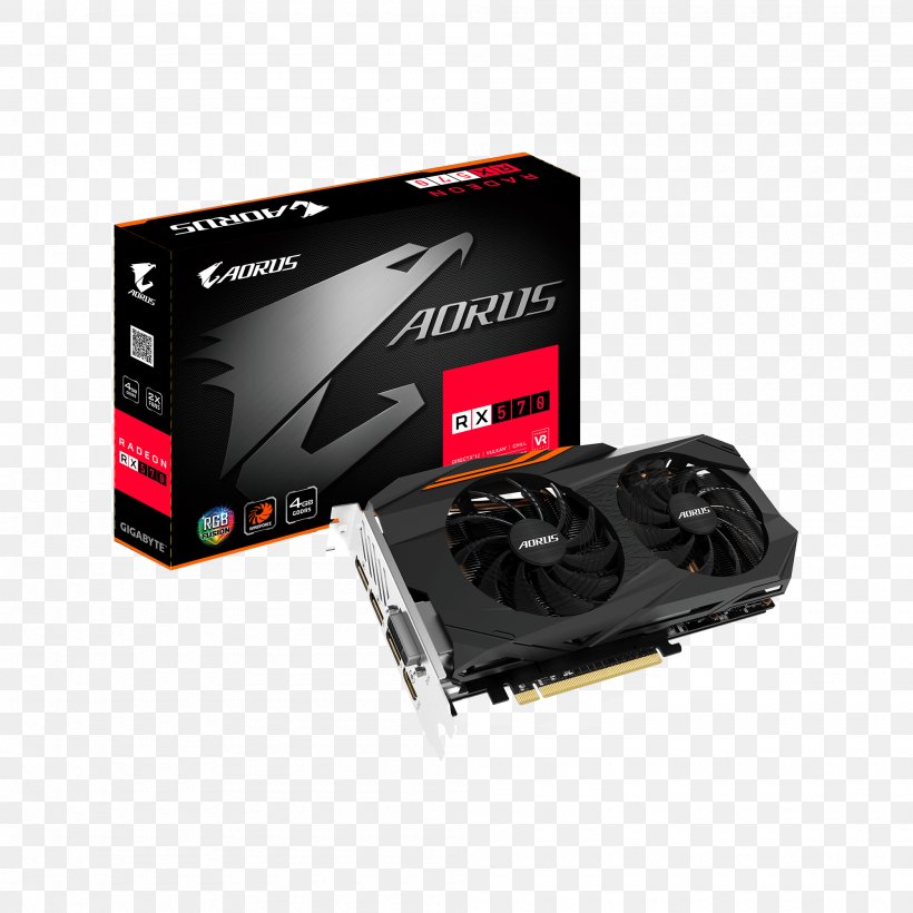 Graphics Cards & Video Adapters AMD Radeon 500 Series GDDR5 SDRAM AMD Radeon 400 Series, PNG, 2000x2000px, Graphics Cards Video Adapters, Advanced Micro Devices, Amd Radeon 400 Series, Amd Radeon 500 Series, Amd Radeon Rx 570 Download Free