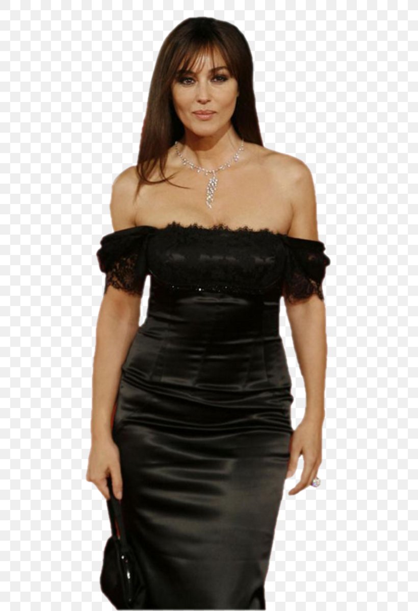 Monica Bellucci Little Black Dress Fashion Model Satin Photo Shoot Png 800x1198px Monica 