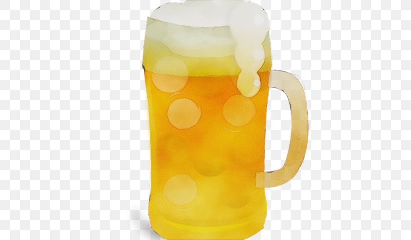 Yellow Drinkware Water Bottle Drink Glass, PNG, 640x480px, Watercolor, Beer Stein, Drink, Drinkware, Glass Download Free