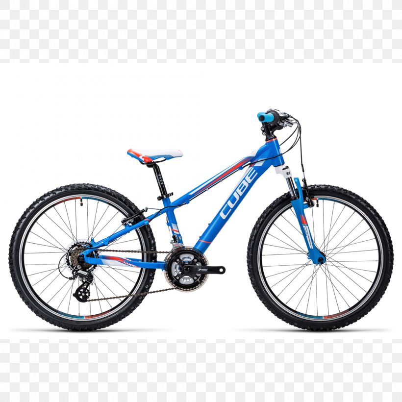 Cube Bikes Bicycle Cube Kid 240 (2018) Mountain Bike Blue, PNG, 1000x1000px, Cube Bikes, Balansvoertuig, Bicycle, Bicycle Accessory, Bicycle Drivetrain Part Download Free