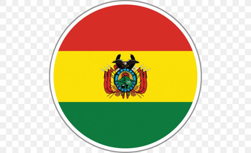Flag Of Bolivia Symbol National Flag, PNG, 500x500px, Bolivia, Flag, Flag Of Barbados, Flag Of Bolivia, Flag Of Colombia Download Free