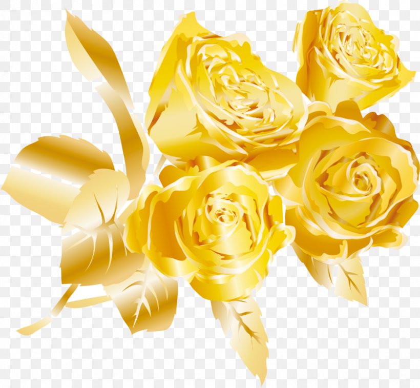 Gold Euclidean Vector Flower, PNG, 936x865px, Gold, Color, Cut Flowers, Floral Design, Floristry Download Free