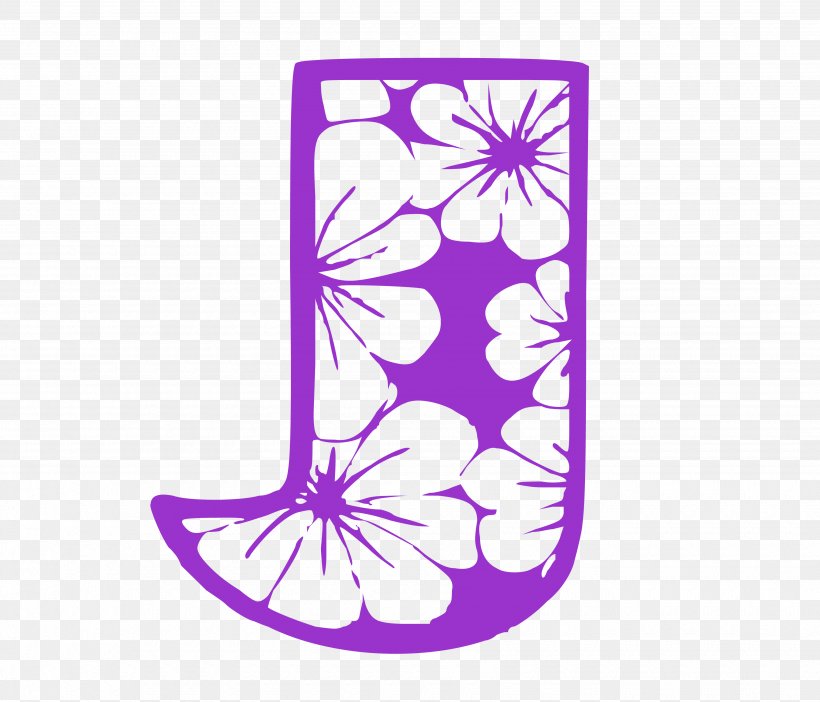 Purple Letter J Flowers., PNG, 3500x3000px, Shoe, Area, Footwear, Iphone, Leaf Download Free