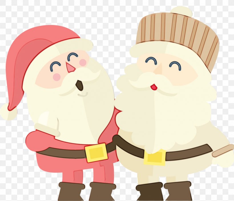 Santa Claus, PNG, 1120x960px, Watercolor, Cartoon, Fictional Character, Paint, Santa Claus Download Free