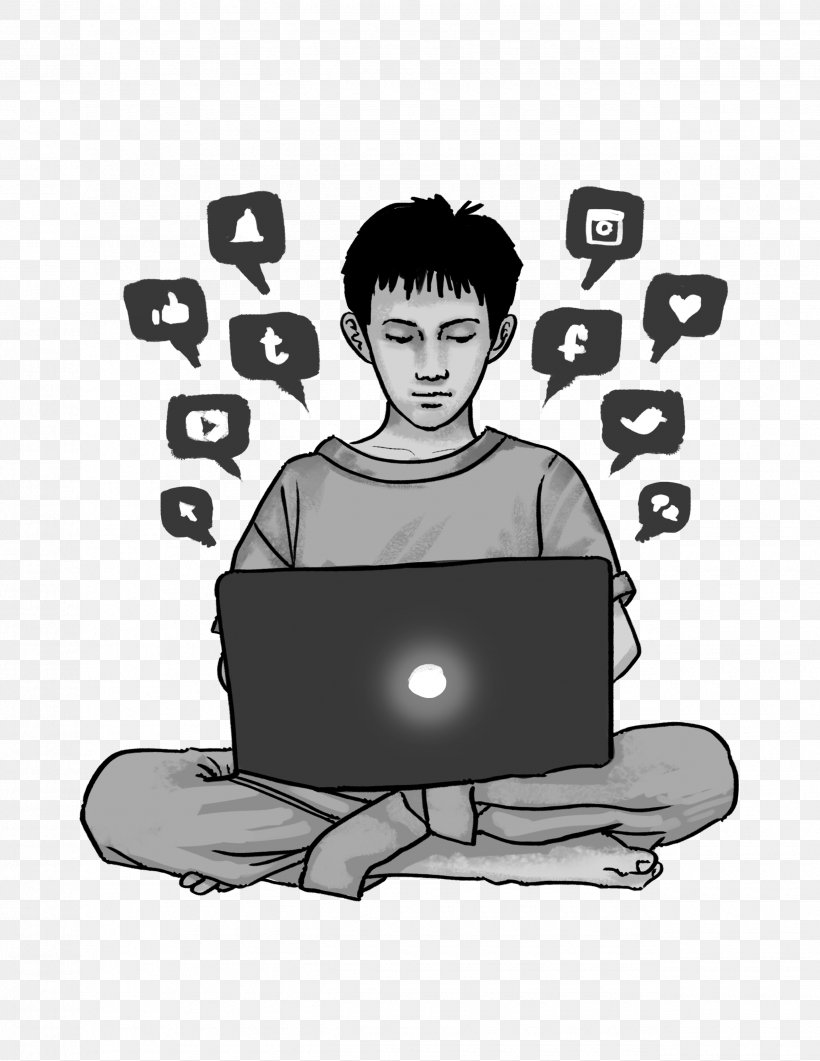 Social Media Tagalog Literature Philippines, PNG, 2550x3300px, Social Media, Black And White, Brand, Cartoon, Communication Download Free