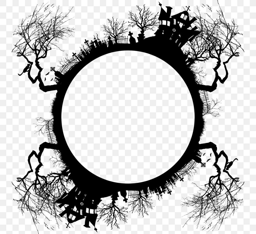 Halloween Tree Branch, PNG, 746x750px, Film Frame, Blackandwhite, Branch, Drawing, Film Download Free