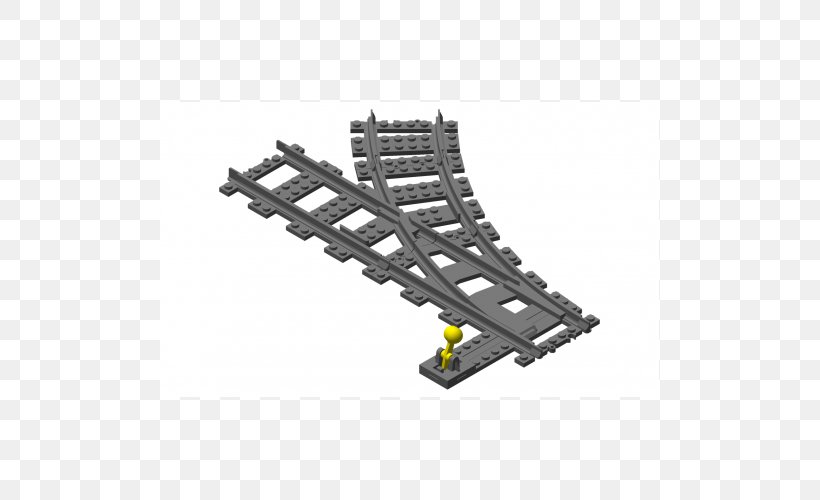 Lego Trains Rail Transport Track, PNG, 500x500px, 3d Printing, Train, Automotive Exterior, Bricklink, Doubletrack Railway Download Free