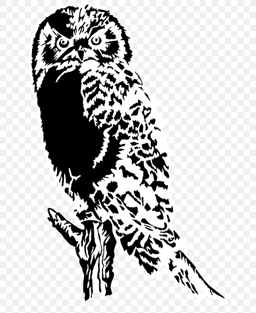Owl Black And White Bird Clip Art, PNG, 642x1004px, Owl, Animal, Art, Beak, Big Cats Download Free