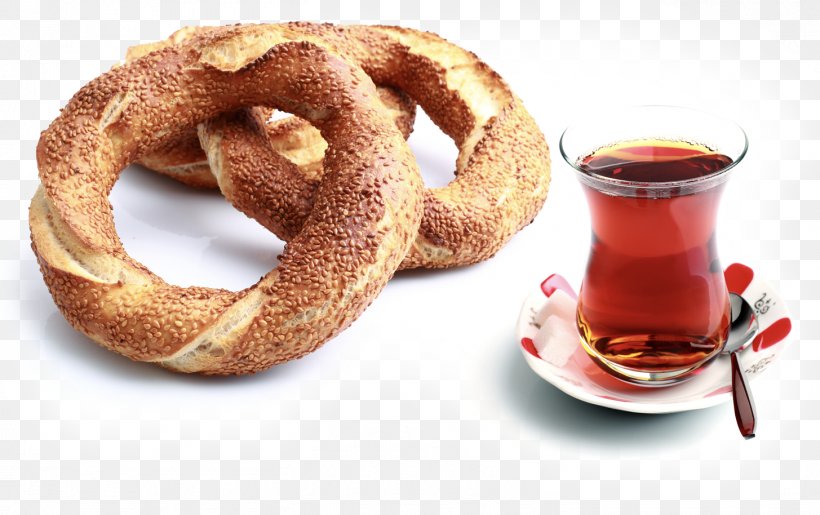Bagel Simit Turkish Tea Turkish Cuisine, PNG, 1455x914px, Bagel, Baking, Bread, Breakfast, Cider Doughnut Download Free