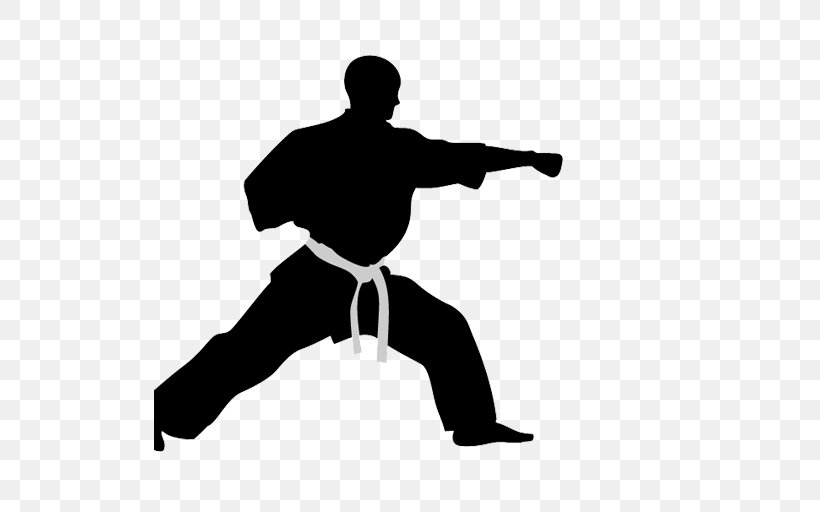 Mixed Martial Arts Karate Taekwondo Punch, PNG, 512x512px, Martial Arts, Arm, Black, Black And White, Combat Sport Download Free