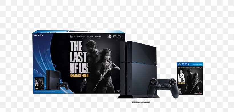 The Last Of Us Remastered Sony PlayStation 4 Slim Video Game Consoles, PNG, 1500x721px, Last Of Us Remastered, Brand, Display Advertising, Display Device, Electronic Device Download Free