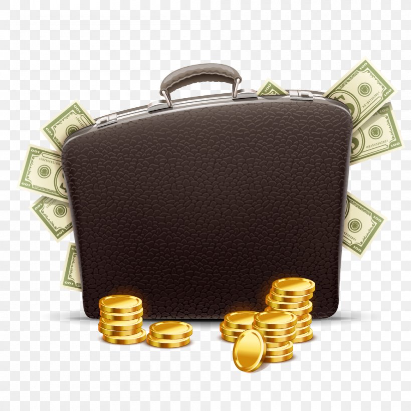 Money Briefcase Stock Photography Royalty-free, PNG, 1000x1000px, Money, Bag, Brand, Briefcase, Business Download Free