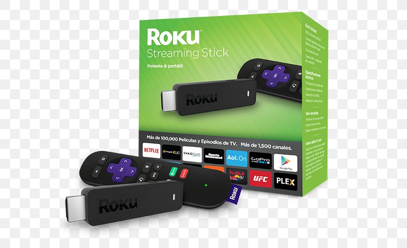 Roku Streaming Stick 3600 Streaming Media Television Roku, Inc., PNG, 700x500px, 4k Resolution, Roku, Chromecast, Digital Media Player, Electronic Device Download Free