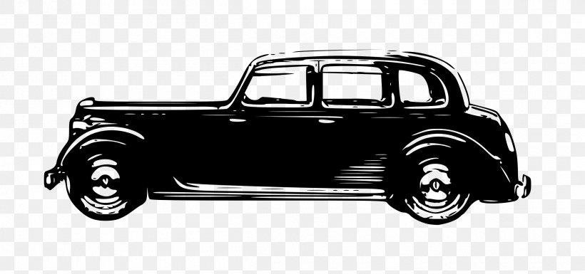 Classic Car Vintage Car Antique Car Clip Art, PNG, 2400x1129px, Car, Antique, Antique Car, Automotive Design, Black And White Download Free