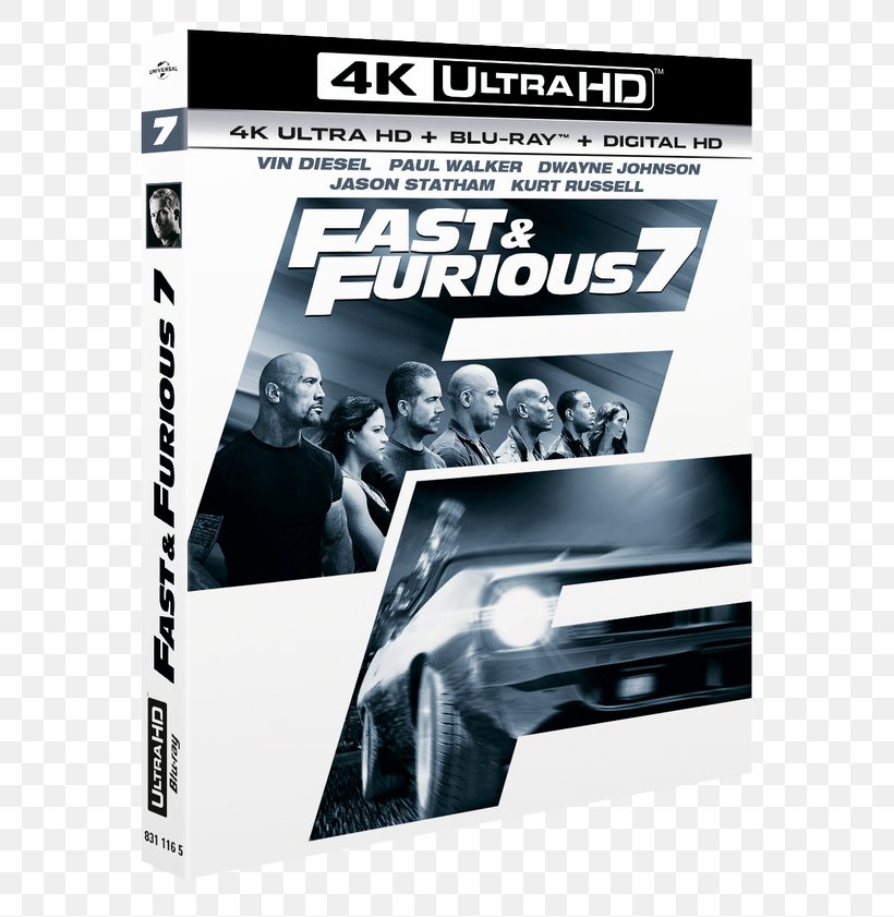 Dominic Toretto Blu-ray Disc Ultra HD Blu-ray Owen Shaw The Fast And The Furious, PNG, 630x841px, 4k Resolution, Dominic Toretto, Bluray Disc, Brand, Digital Copy Download Free