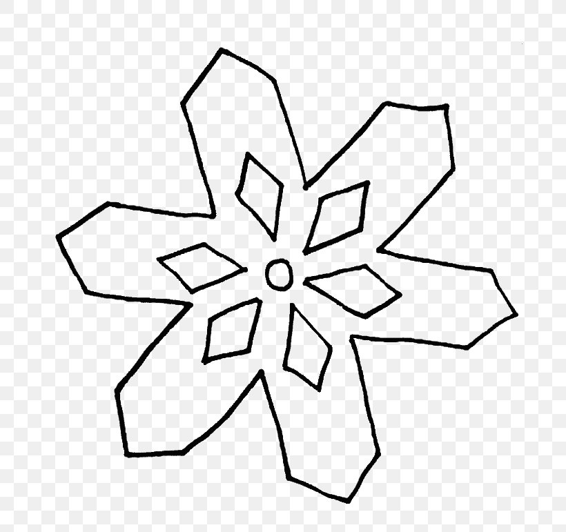Snowflake Coloring Book Line Art Clip Art, PNG, 700x771px, Snowflake, Area, Artwork, Black And White, Book Download Free