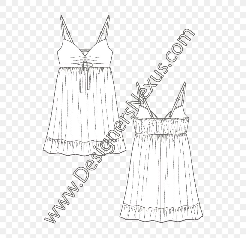 Dress Sketch Clothing Shoulder Sleeve, PNG, 612x792px, Dress, Abdomen, Art, Clothes Hanger, Clothing Download Free