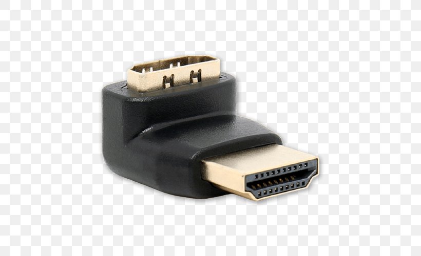 HDMI Adapter Laptop Electrical Cable 1080p, PNG, 500x500px, 4k Resolution, Hdmi, Adapter, Cable, Computer Download Free