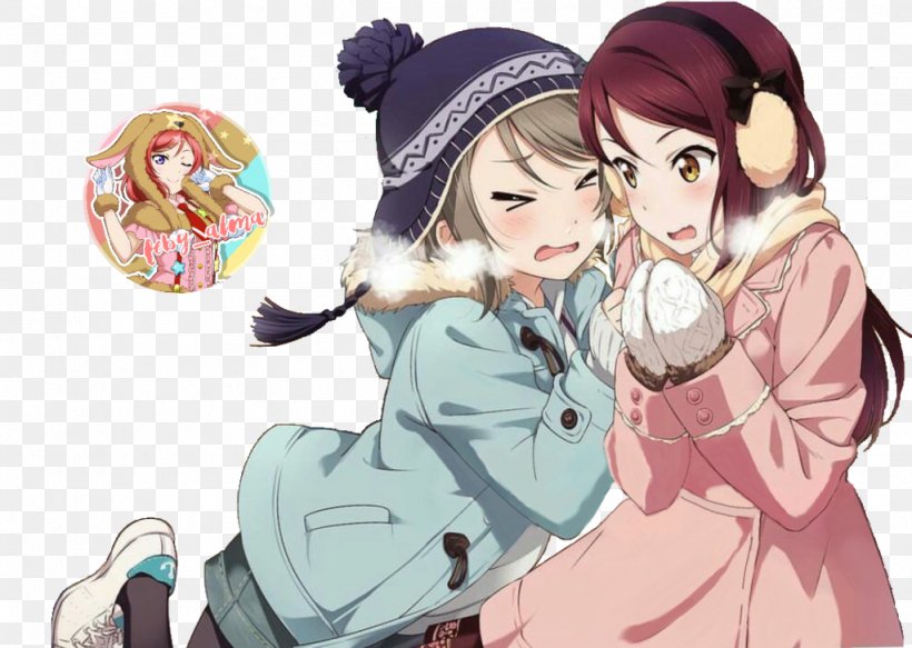 Love Live! Sunshine!! Aqours You Watanabe Rendering, PNG, 1024x729px, Watercolor, Cartoon, Flower, Frame, Heart Download Free
