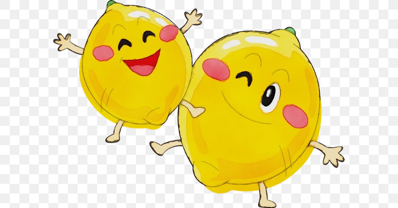 Emoticon, PNG, 600x430px, Watercolor, Cartoon, Emoticon, Fruit, Happiness Download Free