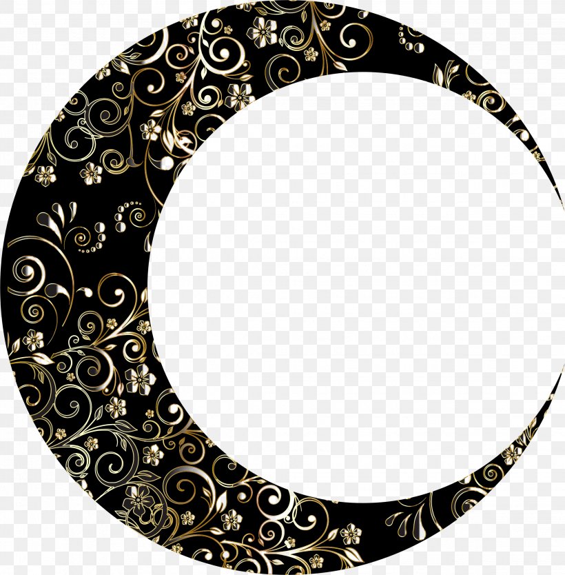 Moon Lunar Phase Flower Color Clip Art, PNG, 2264x2304px, Moon, Abstract Art, Color, Crescent, Decorative Arts Download Free